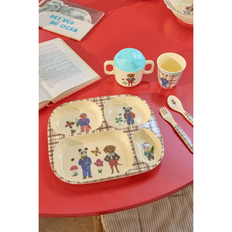 RICE KIDS Nathalie Lt Kinderset 4-teilig, Braun