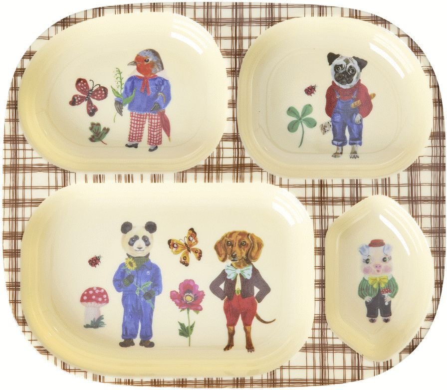 RICE KIDS Nathalie Lt Kinderset 4-teilig, Braun