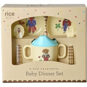 RICE KIDS Nathalie Lt Kinderset 4-delig, Bruin