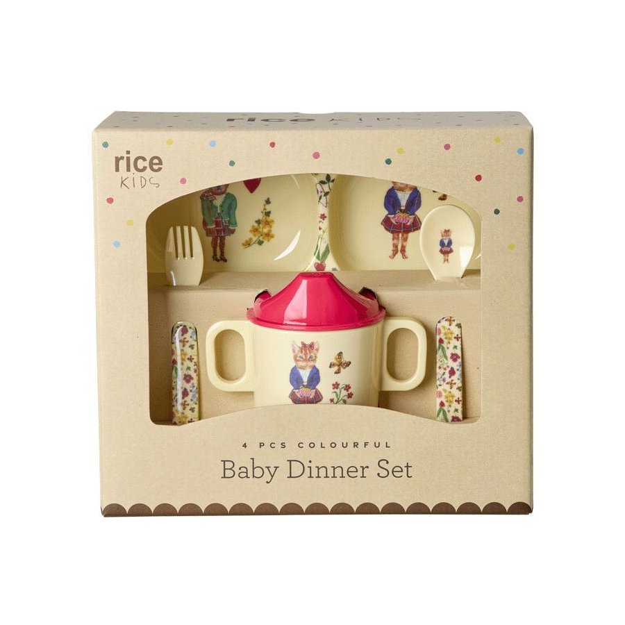 RICE KIDS Nathalie Lt Kinderset 4-teilig, Cream
