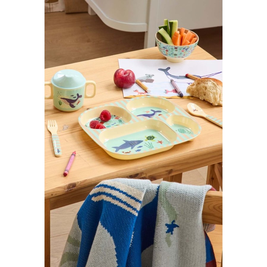 RICE KIDS Ocean Kinderset 4-teilig, Blau