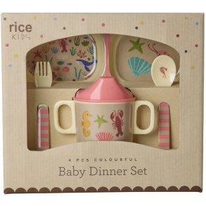 RICE KIDS Ocean Kinderset 4-teilig, Coral