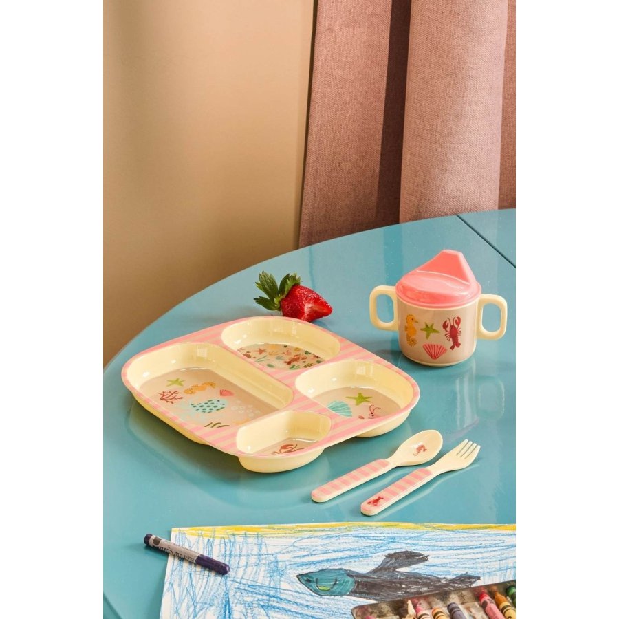 RICE KIDS Ocean Kinderbesteck 2-teilig, Coral