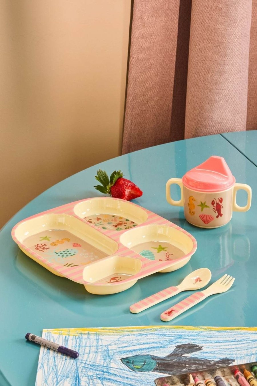 RICE KIDS Ocean Kinderbesteck 2-teilig, Coral