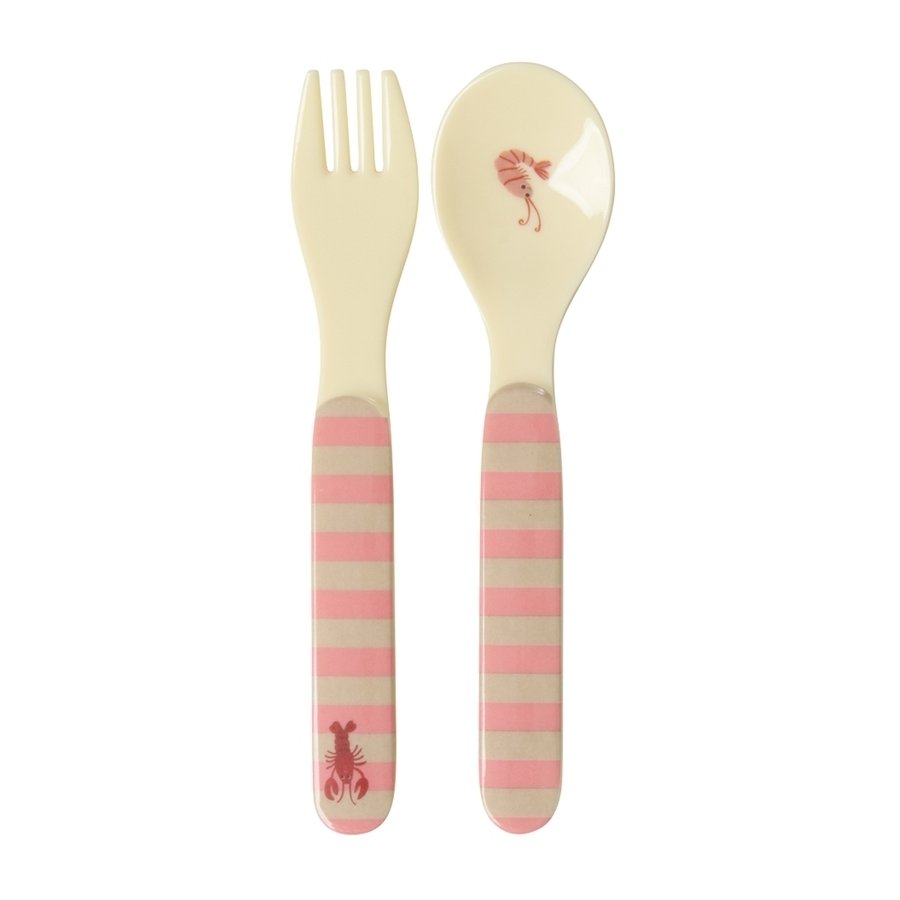 RICE KIDS Ocean Kinderbesteck 2-teilig, Coral