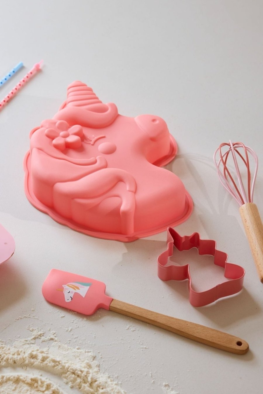 RICE KIDS Unicorn Love Backset 4-teilig, Coral