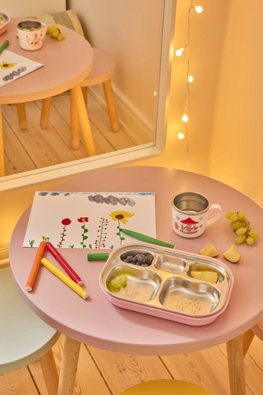 RICE Kids Tallerken 24,5 cm, Fun Fair/Tivoli