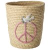 RICE Korb H28 cm, Pink Peace