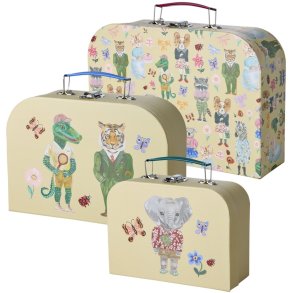 RICE KIDS Nathalie Lt Kinderkoffer 3er Set, Creme