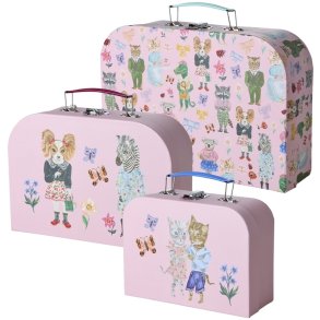 RICE KIDS Nathalie Lt Kinderkoffer 3er Set, Rosa
