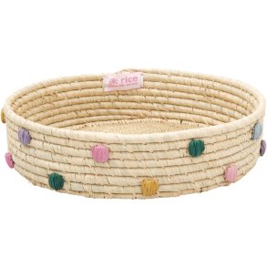 RICE Br�dkurv 25 cm, Raffia