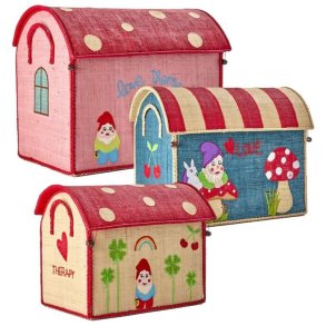 RICE KIDS Aufbewahrungshuser 3er Set, Zwerge