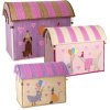RICE KIDS Party Theme Opbevaringshus 3 stk, Multi