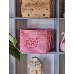 RICE Kurv H25 cm, Pink