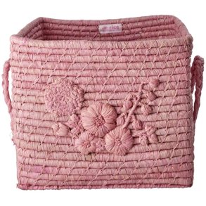 RICE Kurv H25 cm, Pink