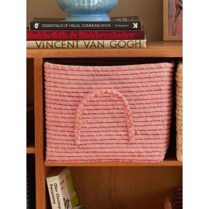 RICE Opbevaringskurv H25 cm, Pink
