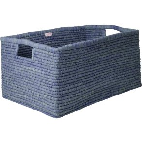 RICE Opbevaringskurv 60x41 cm, Bl