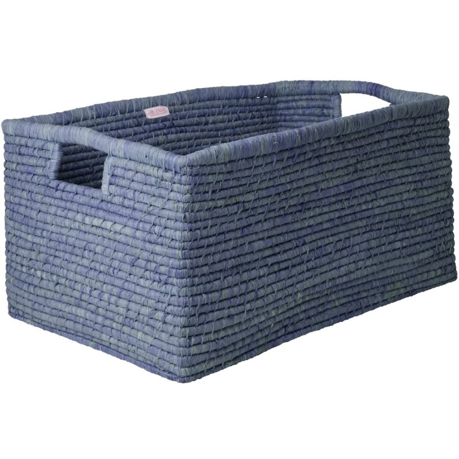 RICE Aufbewahrungskorb 60x41 cm, Blau