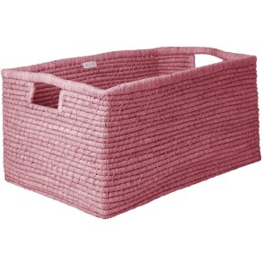 RICE Opbevaringskurv 60x41 cm, Pink