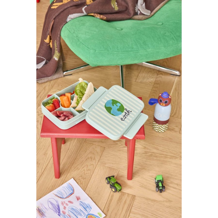 RICE KIDS Lunchbox 1 L, Abc/Blauw