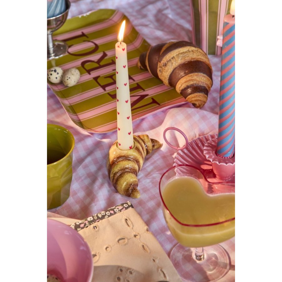 RICE Croissant Lysestage H4 cm, Brun