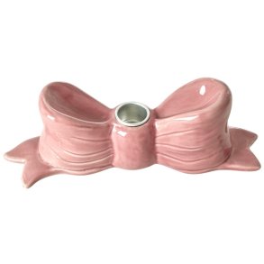 RICE Kerzenstnder H8 cm, Rosa