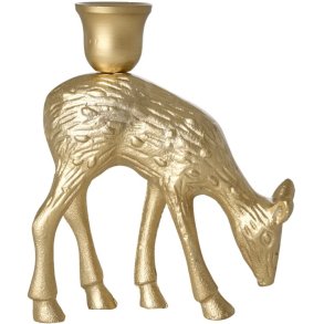 RICE Kandelaar H16 cm, Goud