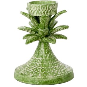 RICE Kerzenstnder H15,5 cm, Palme