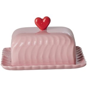 RICE Butterdose 21x17,5 cm, Rosa