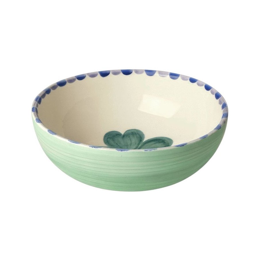 RICE Hand-Painted Schale 13,4 cm, Soft Green