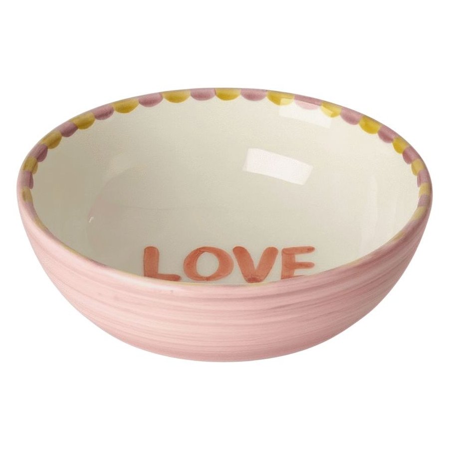 RICE Hand-Painted Schale 13,4 cm, Pink