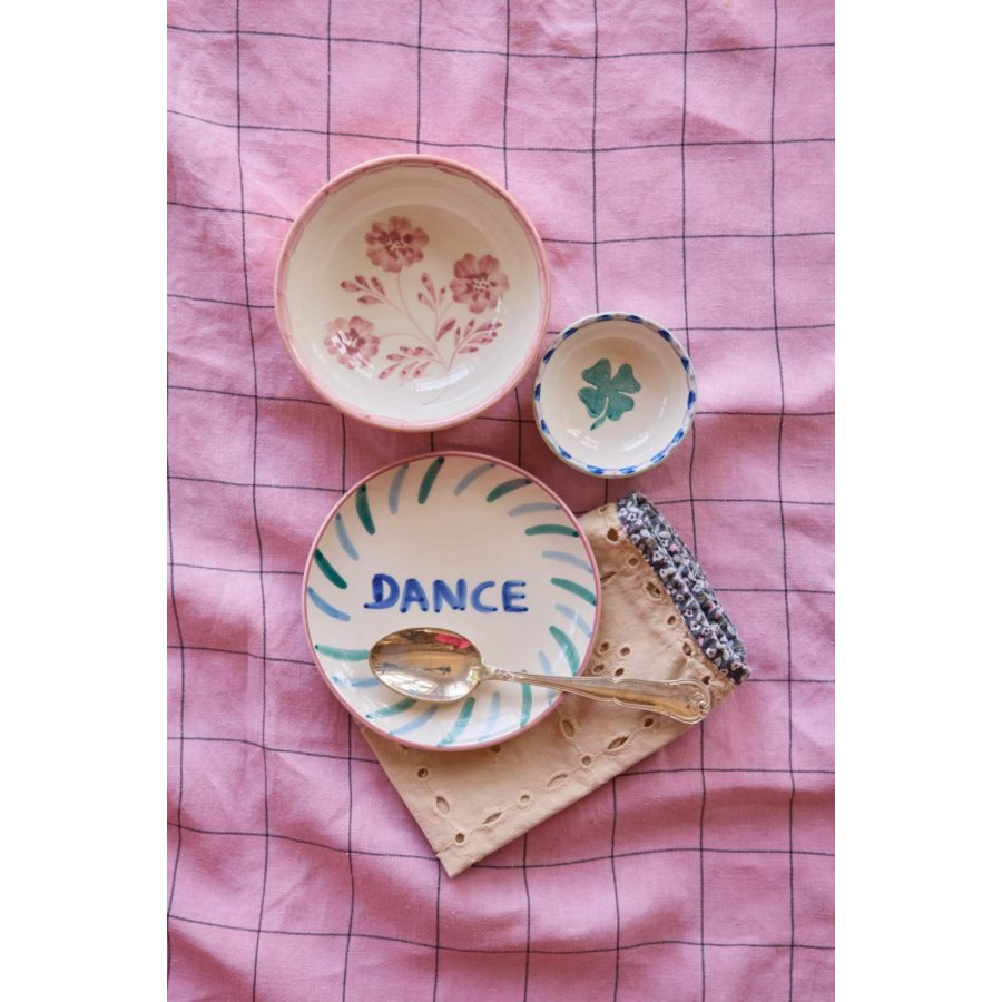 RICE Hand-Painted Teller 15 cm, Dance