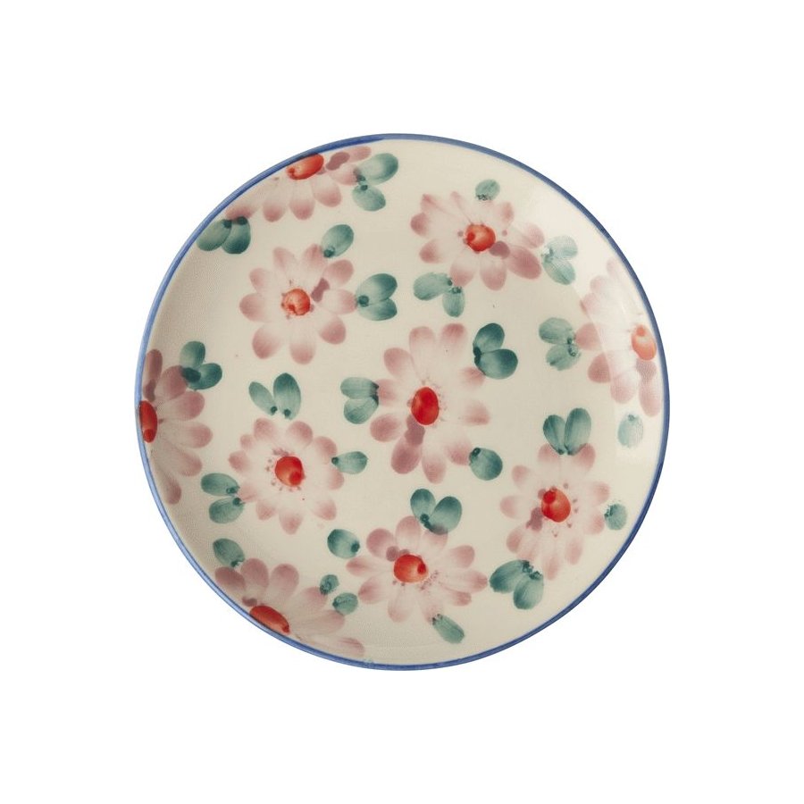 RICE Hand-Painted Teller 15 cm, Pink