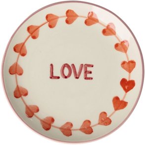 RICE Hand-Painted Bord 15 cm, Love