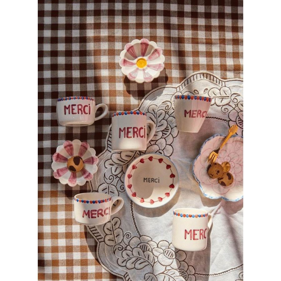 RICE Hand-Painted Teller 15 cm, Danke