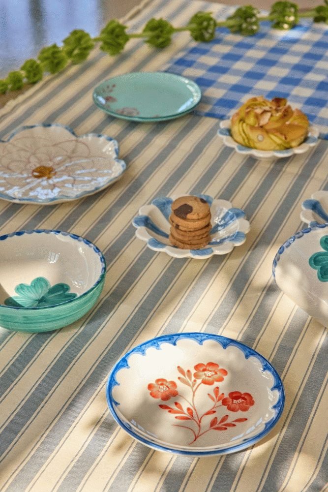 RICE Hand-Painted Teller 15 cm, Vintage Flower