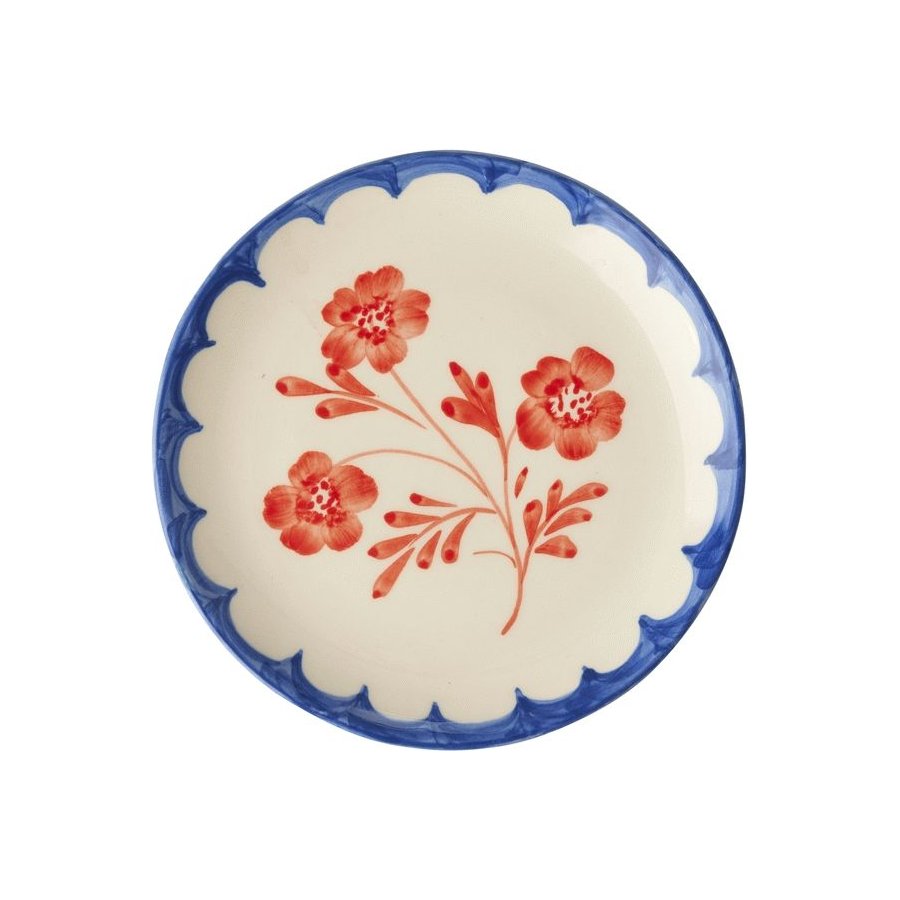 RICE Hand-Painted Teller 15 cm, Vintage Flower