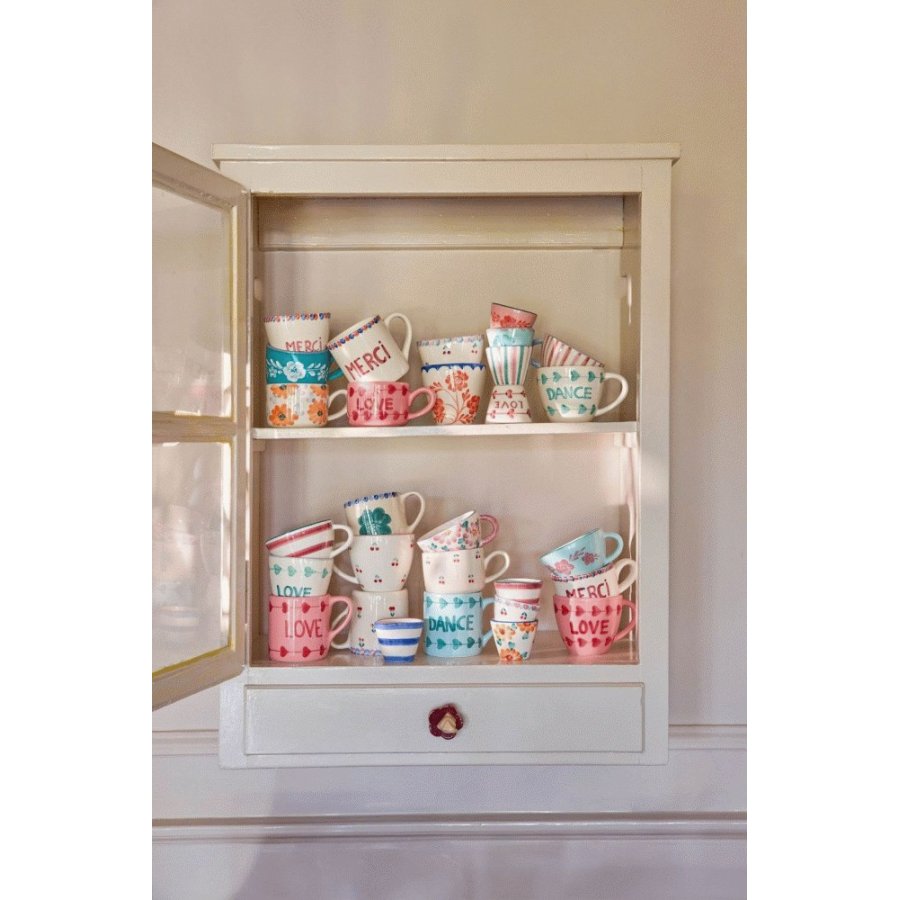 RICE Hand-Painted Cappuccinotasse 20 cl, Orange