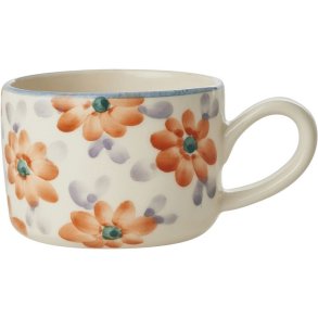 RICE Hand-Painted Cappuccinotasse 20 cl, Orange