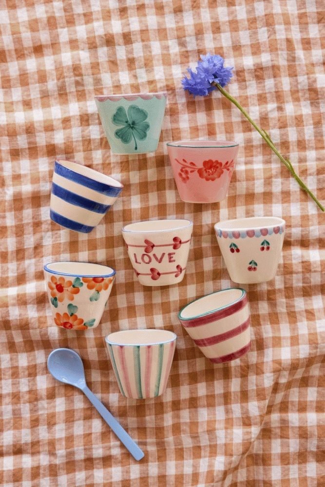 RICE Hand-Painted Espressotasse 7 cl, Love