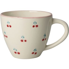 RICE Hand-Painted Becher 42 cl, Cream Cherries