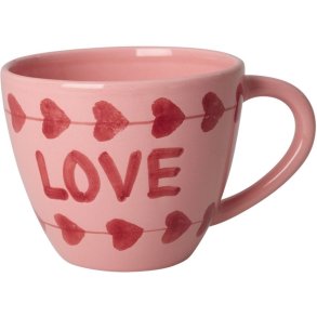 RICE Hand-Painted Becher 42 cl, Pink