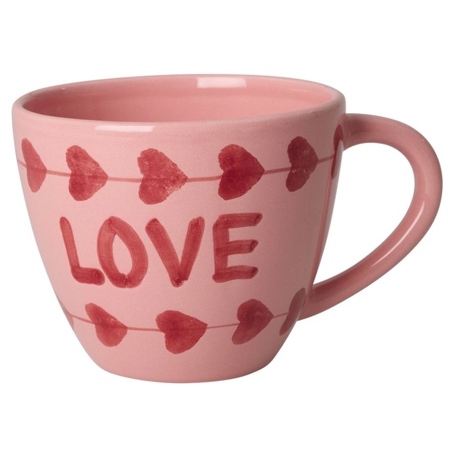 RICE Hand-Painted Becher 42 cl, Pink