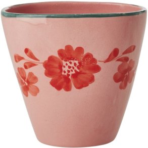 RICE Hand-Painted Becher 30 cl, Orange Flower Vine