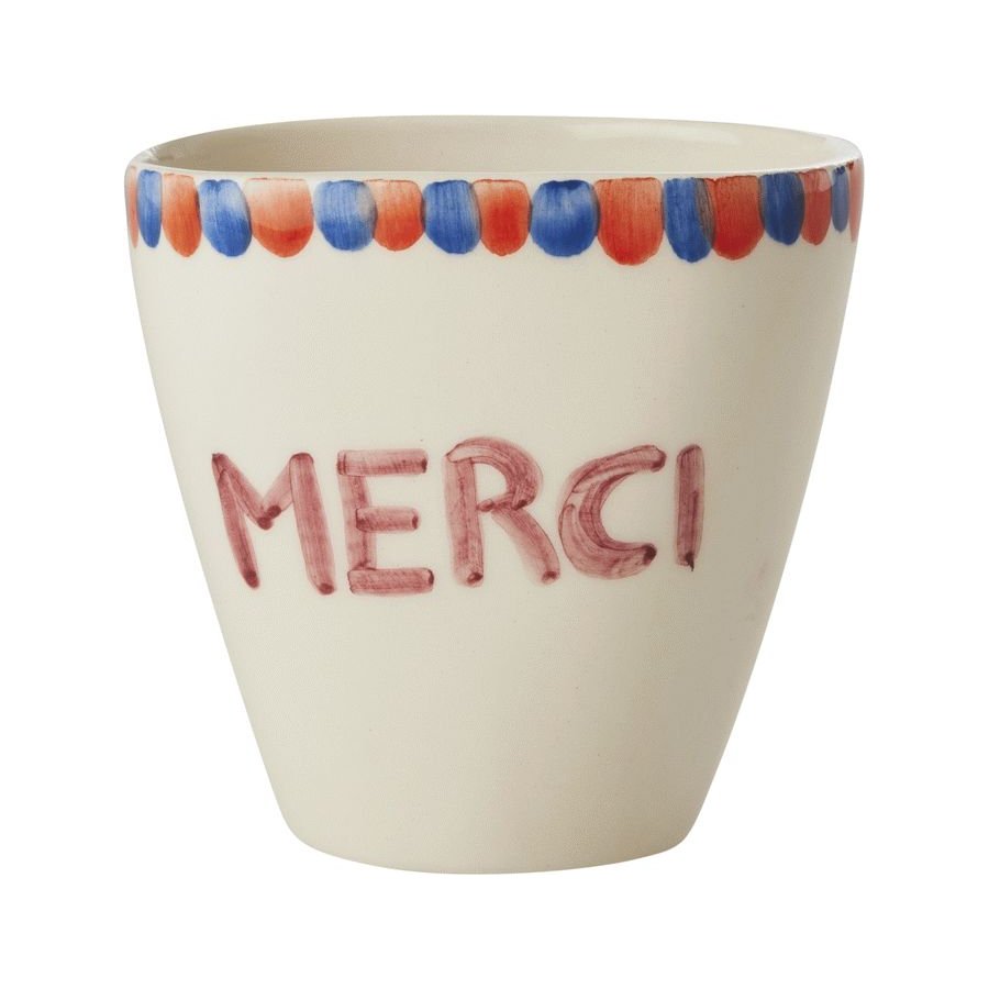 RICE Hand-Painted Becher 30 cl, Danke