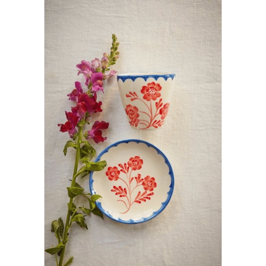 RICE Hand-Painted Becher 30 cl, Vintage Flower