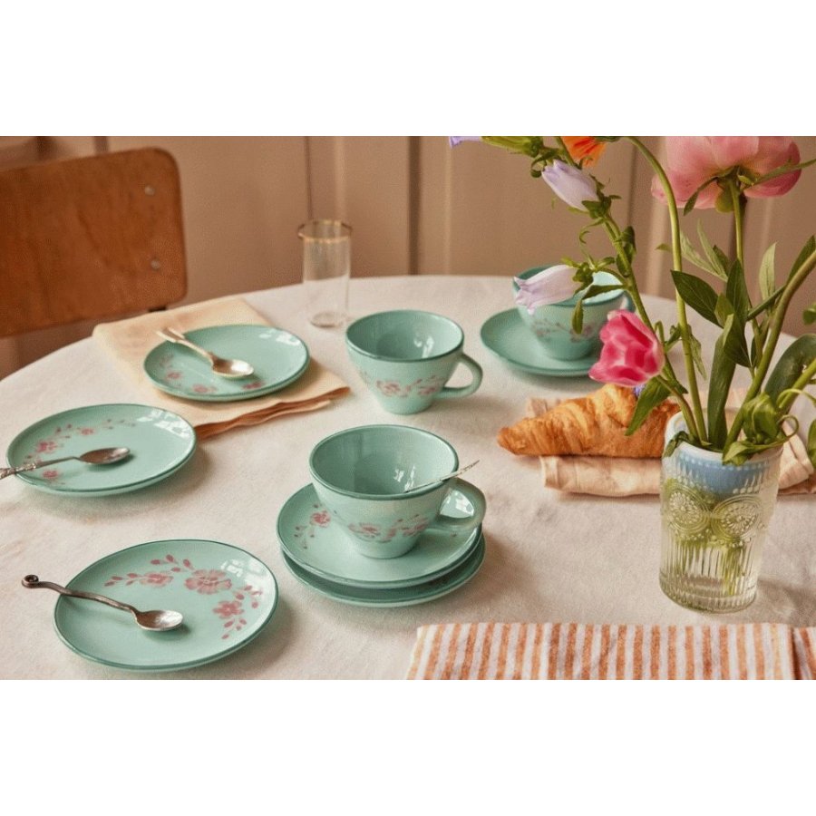 RICE Hand-Painted Becher 15 cl, Soft Pink