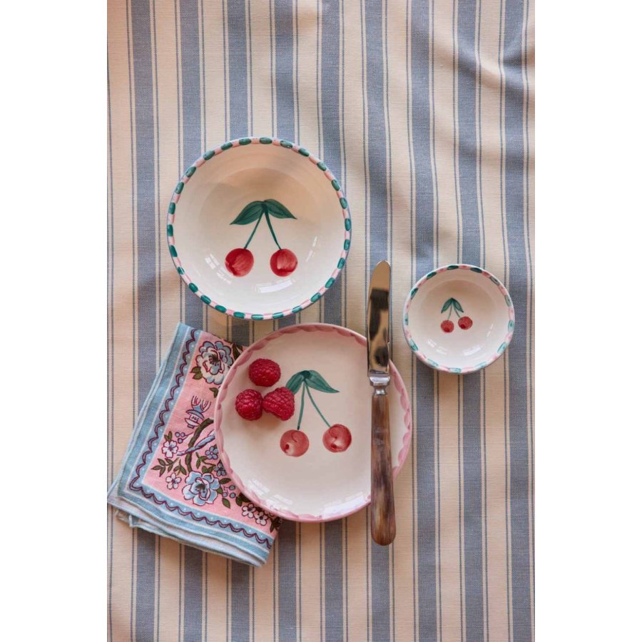 RICE Hand-Painted Sk�l �8 cm, Cherries
