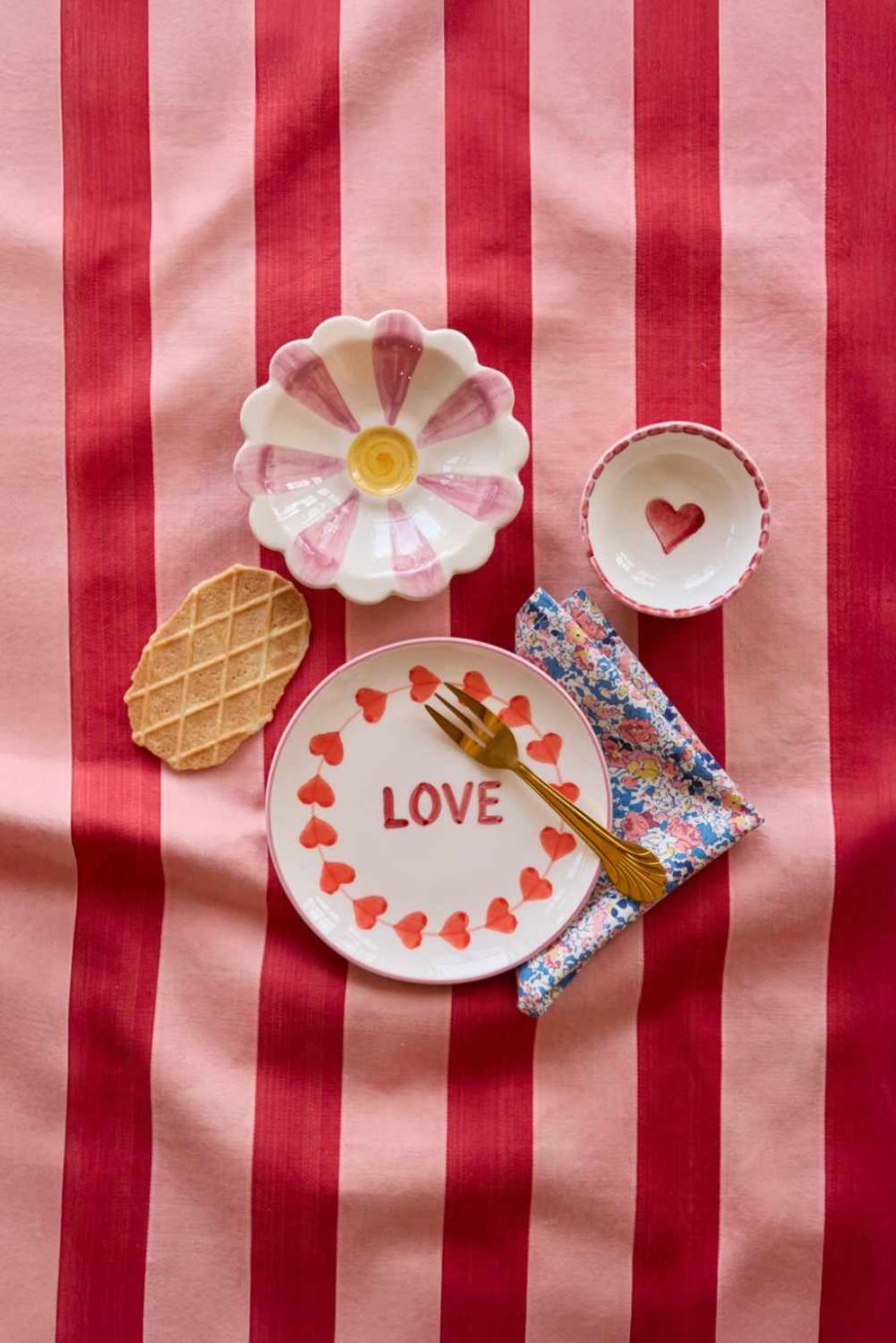 RICE Hand-Painted Sk�l �8 cm, Heart