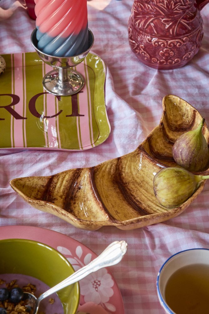 RICE Croissant Fad 18x30 cm, Brun